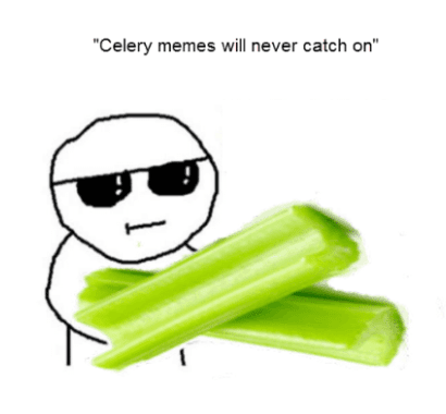 Celery meme template - Celery Man