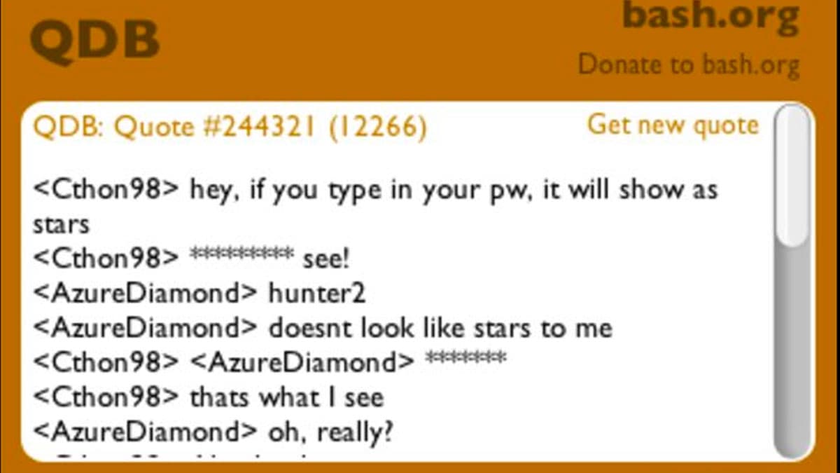 hunter2 meme template - hunter2 meme generator