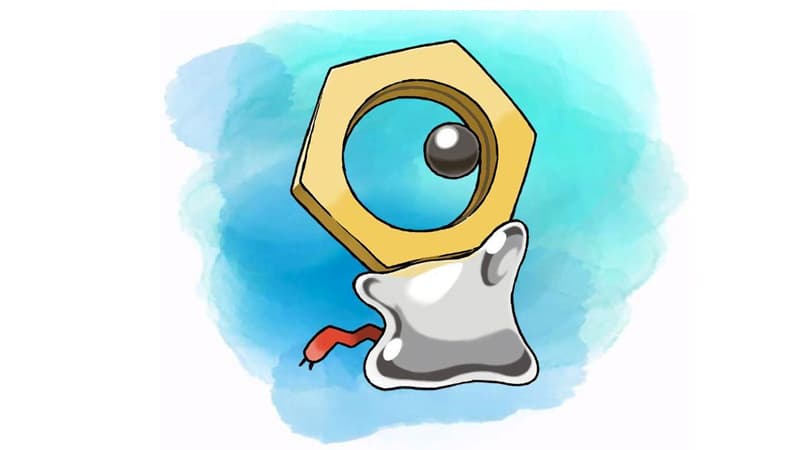 Meltan meme template - Meltan