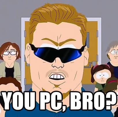 PC Bro meme template - PC Bro