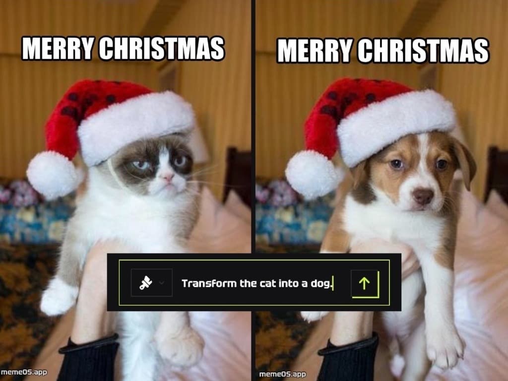 memeOS AI Meme Generator feature showcase 1