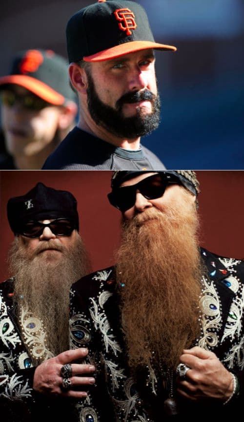 Brian Wilson Vs ZZ Top meme template - Brian Wilson vs ZZ Top
