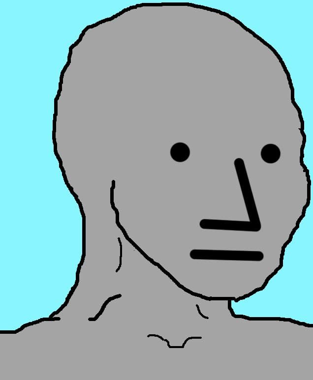 NPC meme template - NPC