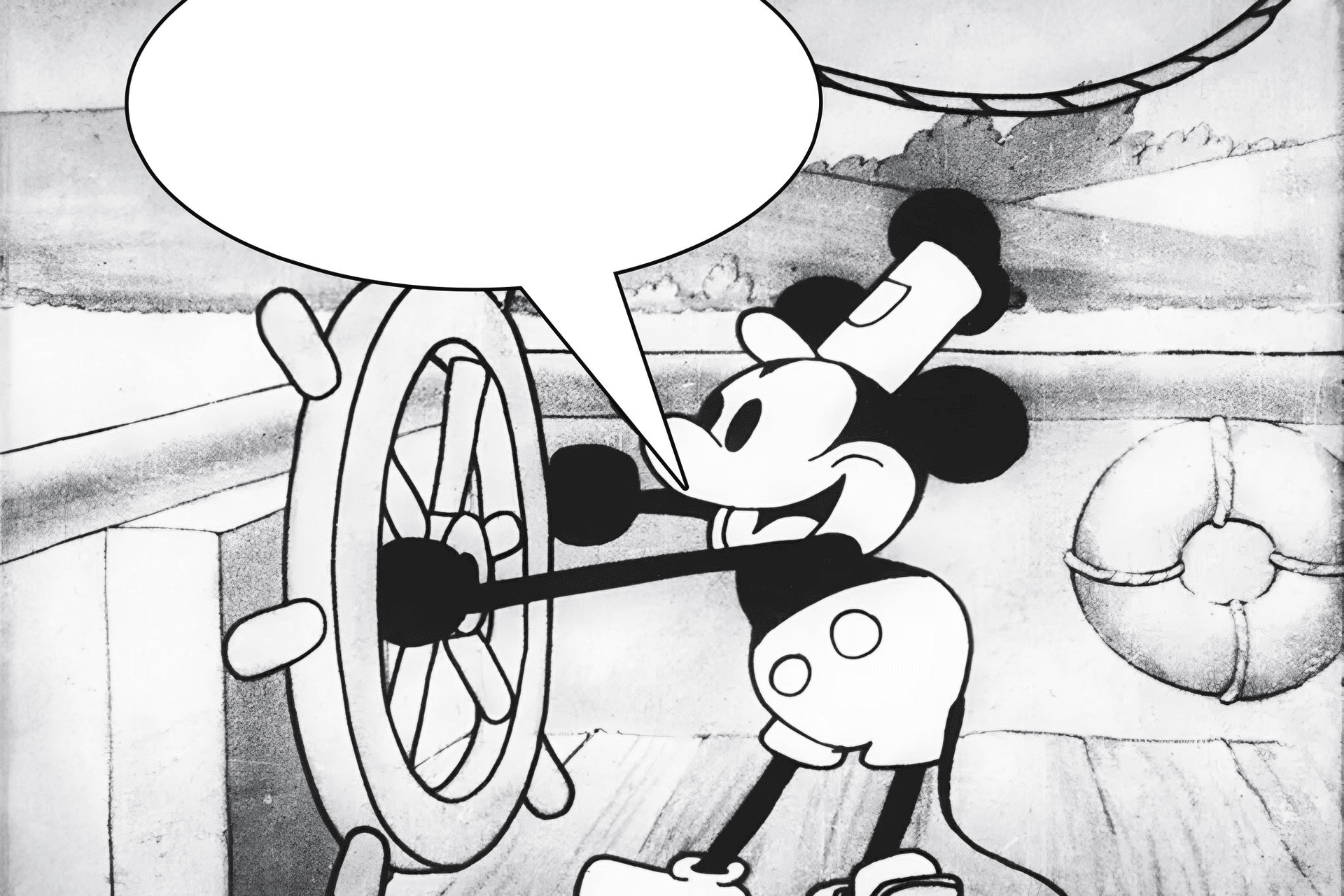 Steamboat Willie meme template - Steamboat Willie