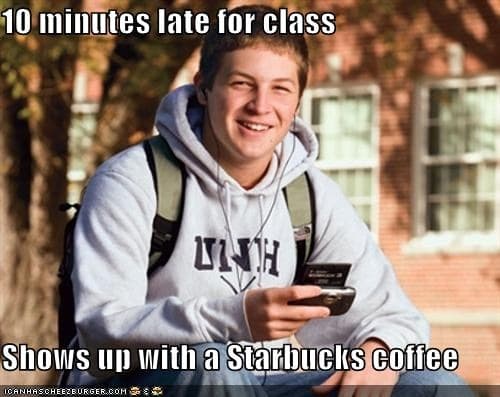 15 Minutes Late With Starbucks meme template - 15 Minutes Late With Starbucks