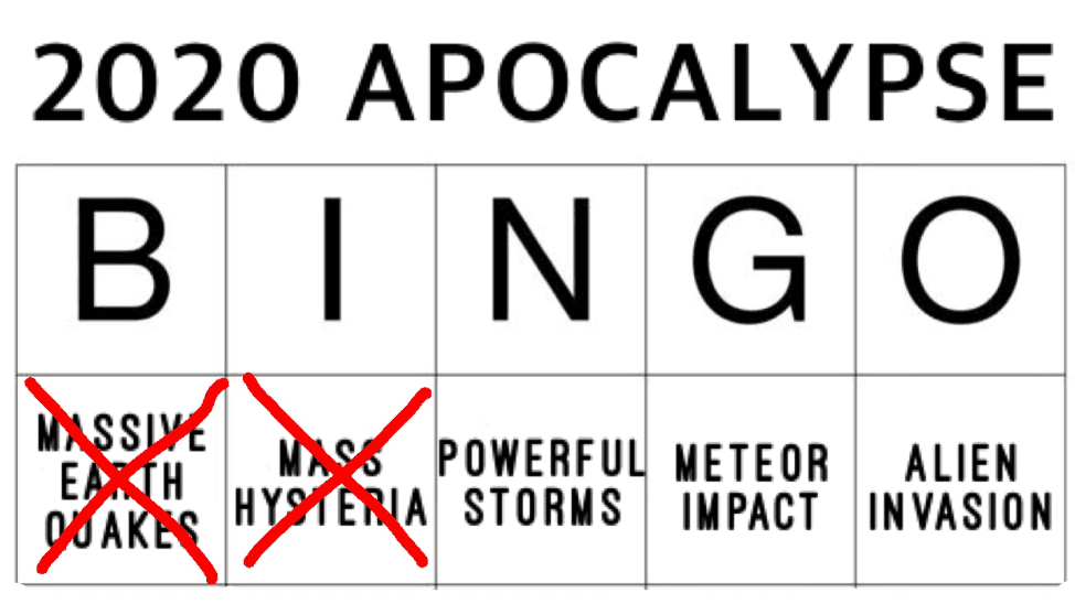 2020 Bingo meme template - 2020 Bingo