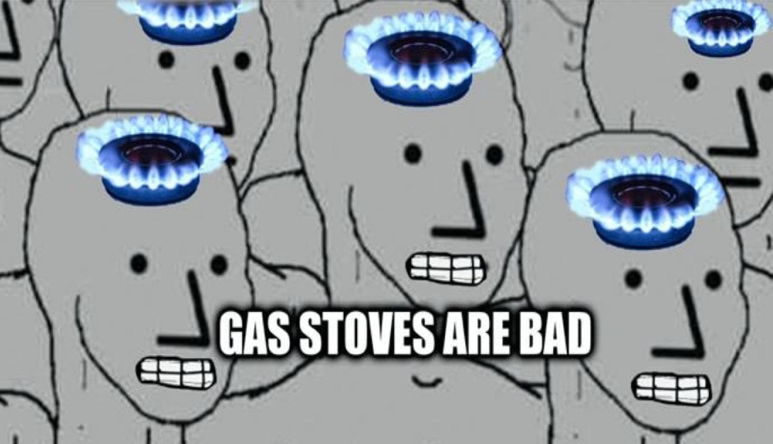 2023 U.S. Gas Stove Ban Hoax meme template - Gas Stove Ban