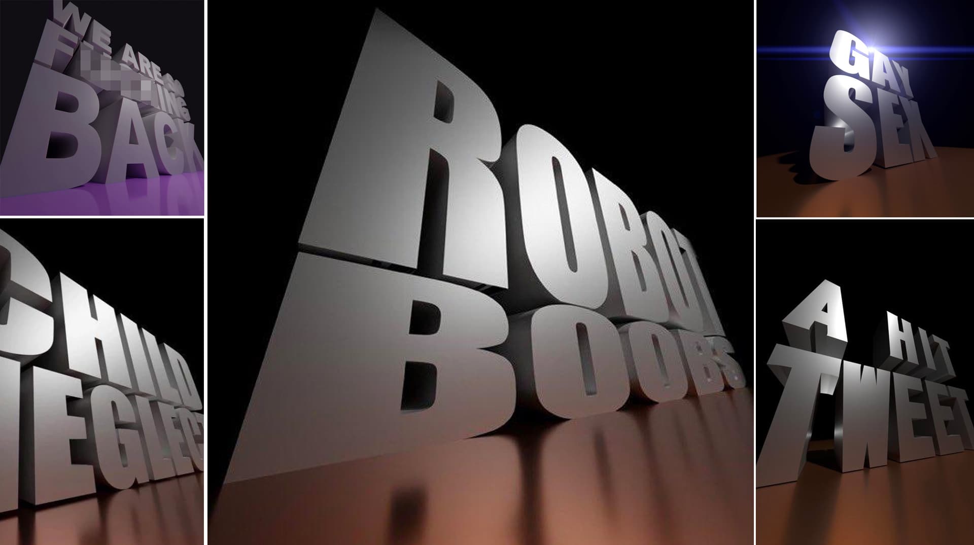 3D Text Reaction Images meme template - 3D Text