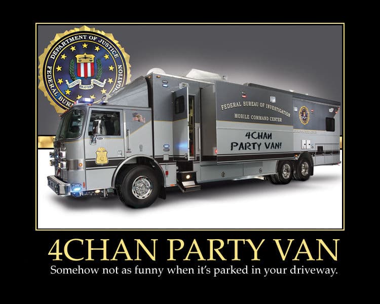 4chan Party Van meme template - 4chan Party Van