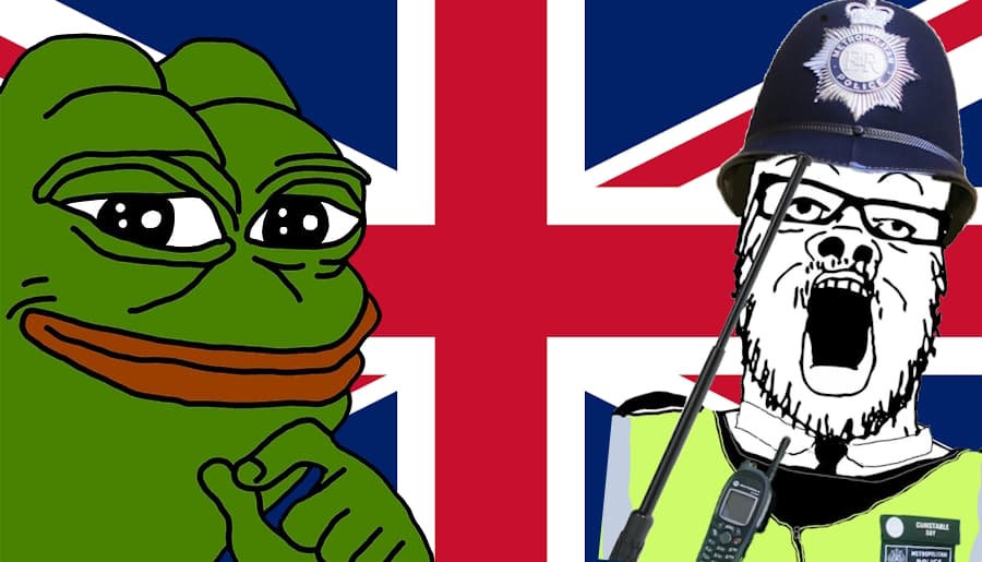 4chan Trolling UK Police meme template - 4chan Trolling UK Police