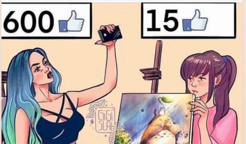 600 Likes vs. 15 Likes meme template - 600 Likes vs 15 Likes