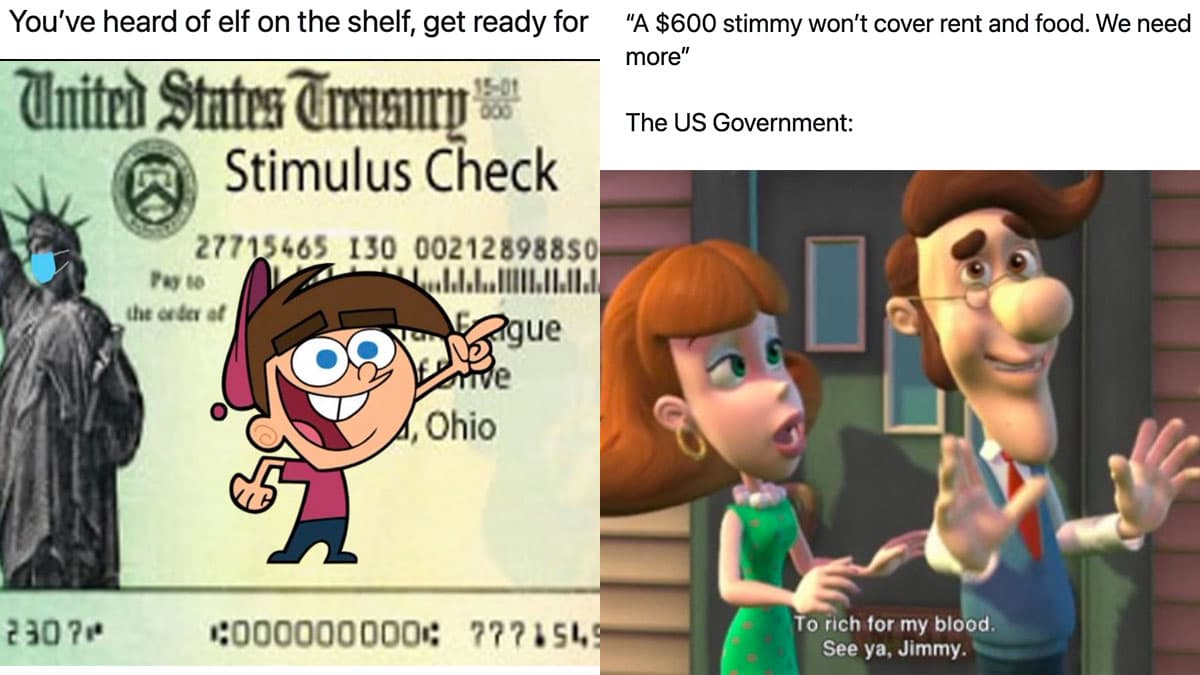 $600 Stimmy meme template - $600 Stimmy