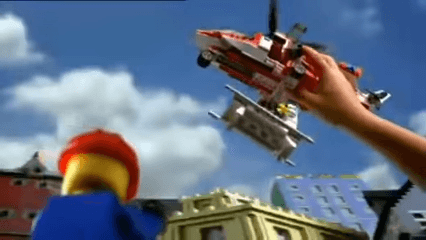 A Man Has Fallen Into the River in Lego City meme template - Lego City