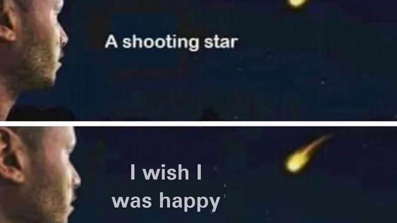 A Shooting Star Rejecting Wish meme template - A Shooting Star Rejecting Wish