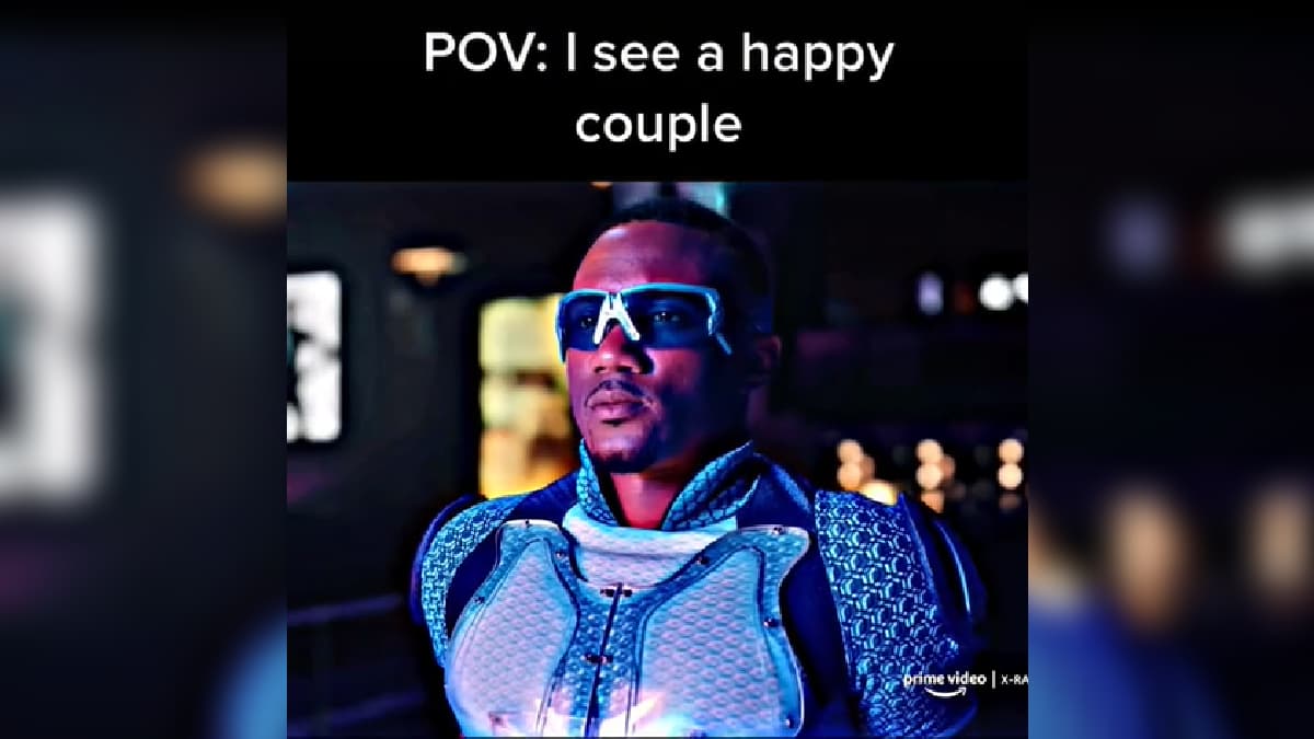 A-Train POV: I See A Happy Couple meme template - A-Train POV