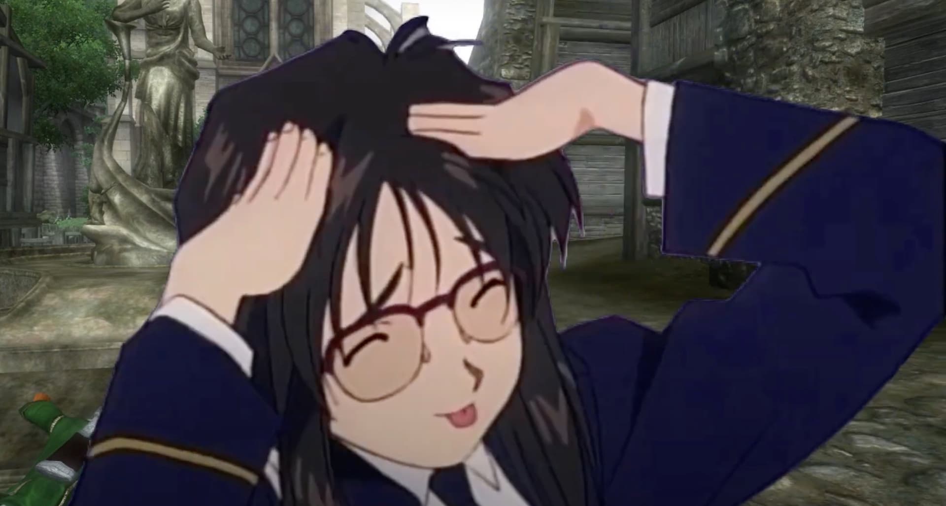 Ah, Eto... Bleh meme template - Ah Eto Bleh