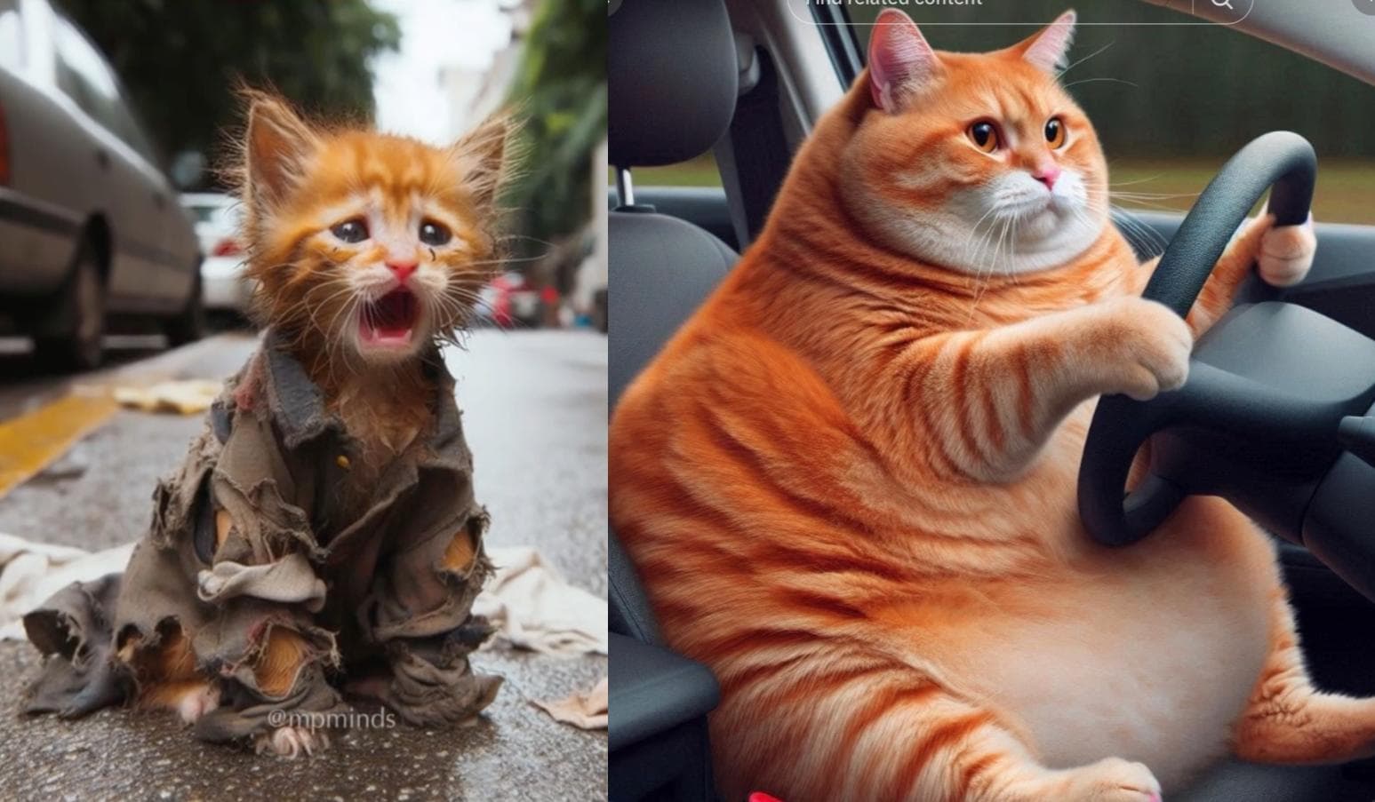 AI Cat Stories / Sad Meow Meow Song meme template - AI Cat Stories