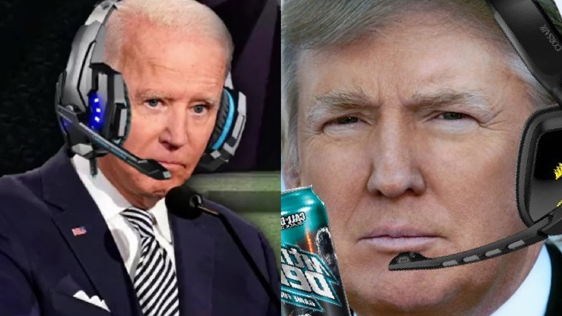 AI Presidents Gaming / Biden and Trump Gaming meme template - AI Presidents Gaming