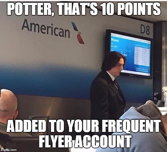 Airport Snape meme template - Airport Snape