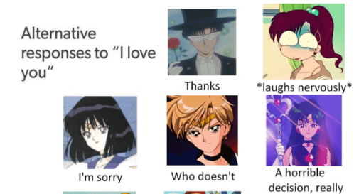Alternative Responses to "I Love You" meme template - Alternative Responses to I Love You