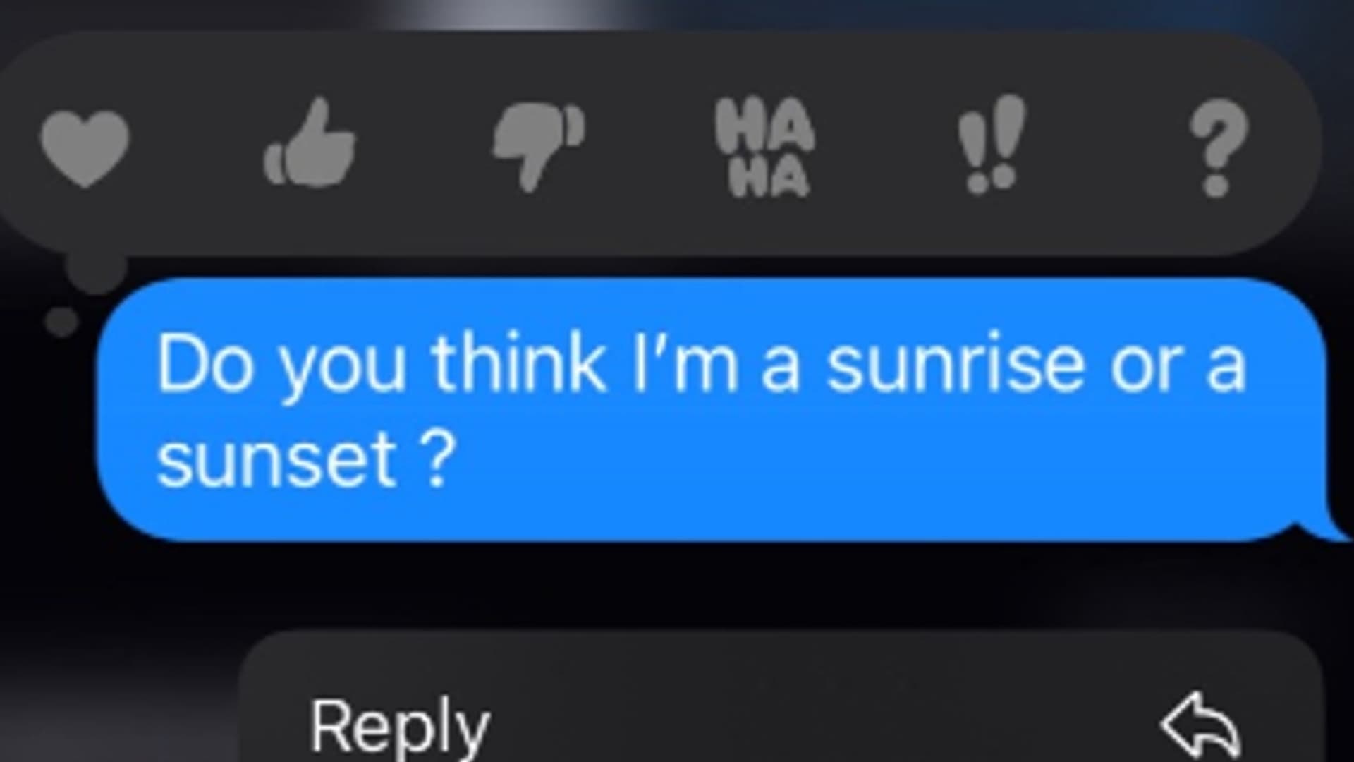 Am I a Sunrise or Sunset? (TikTok) meme template - Am I a Sunrise or Sunset TikTok