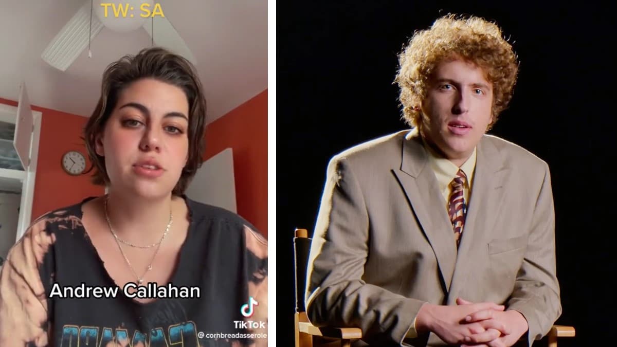 Andrew Callaghan Sexual Assault Allegations meme template - Andrew Callaghan