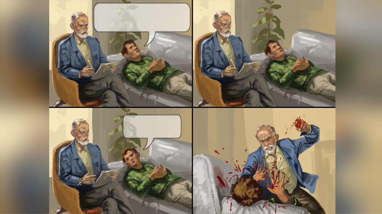 Angry Psychologist meme template - Angry Psychologist