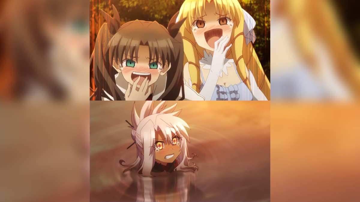 Anime Girls Laughing At Anime Girl In Mud meme template - Anime Girls Laughing At Girl In Mud