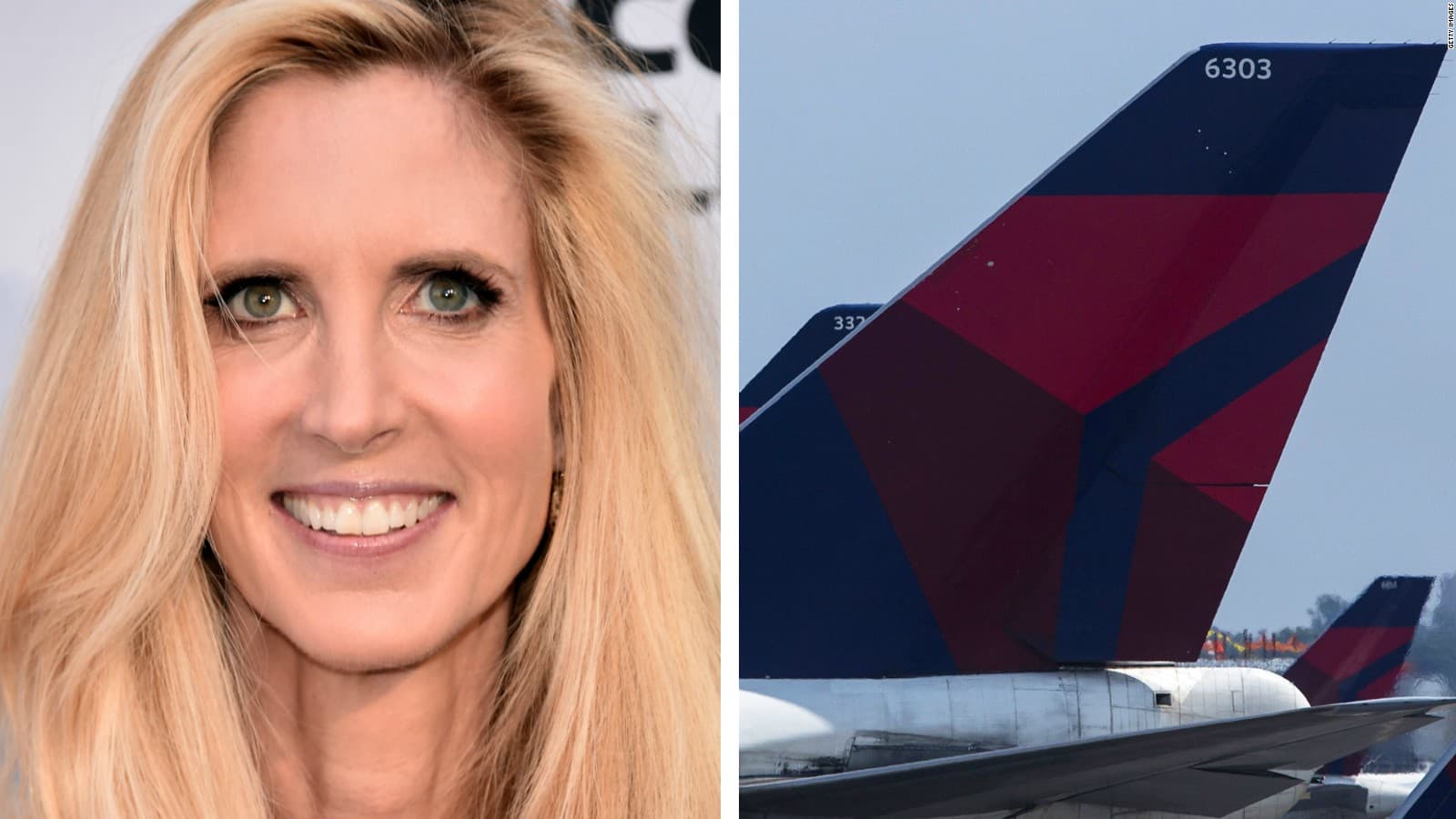 Ann Coulter Delta Airlines Feud meme template - Ann Coulter Delta
