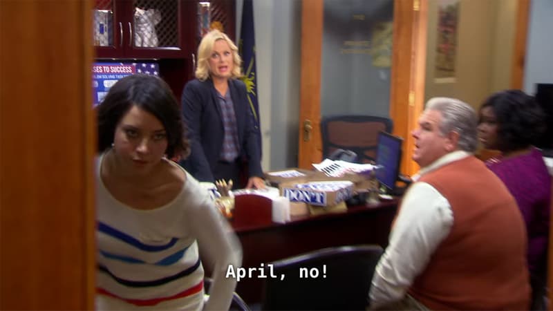 April, No! meme template - April No