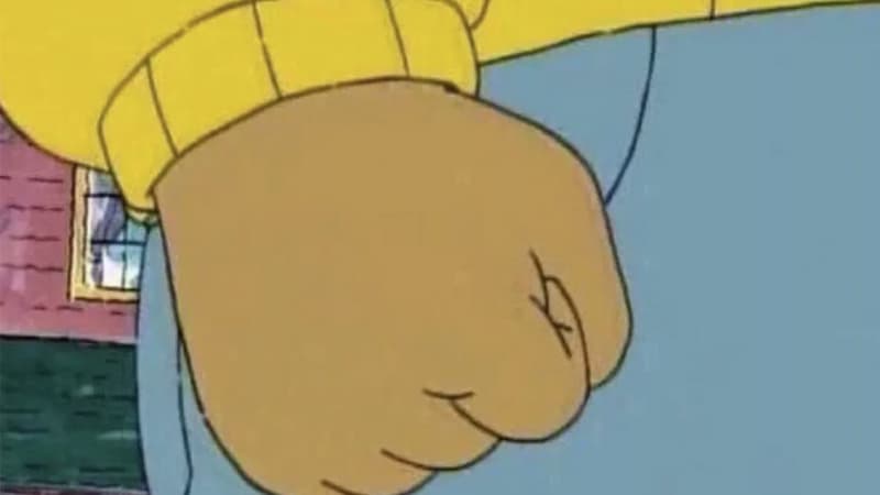 Arthur's Fist meme template - Arthur's Fist