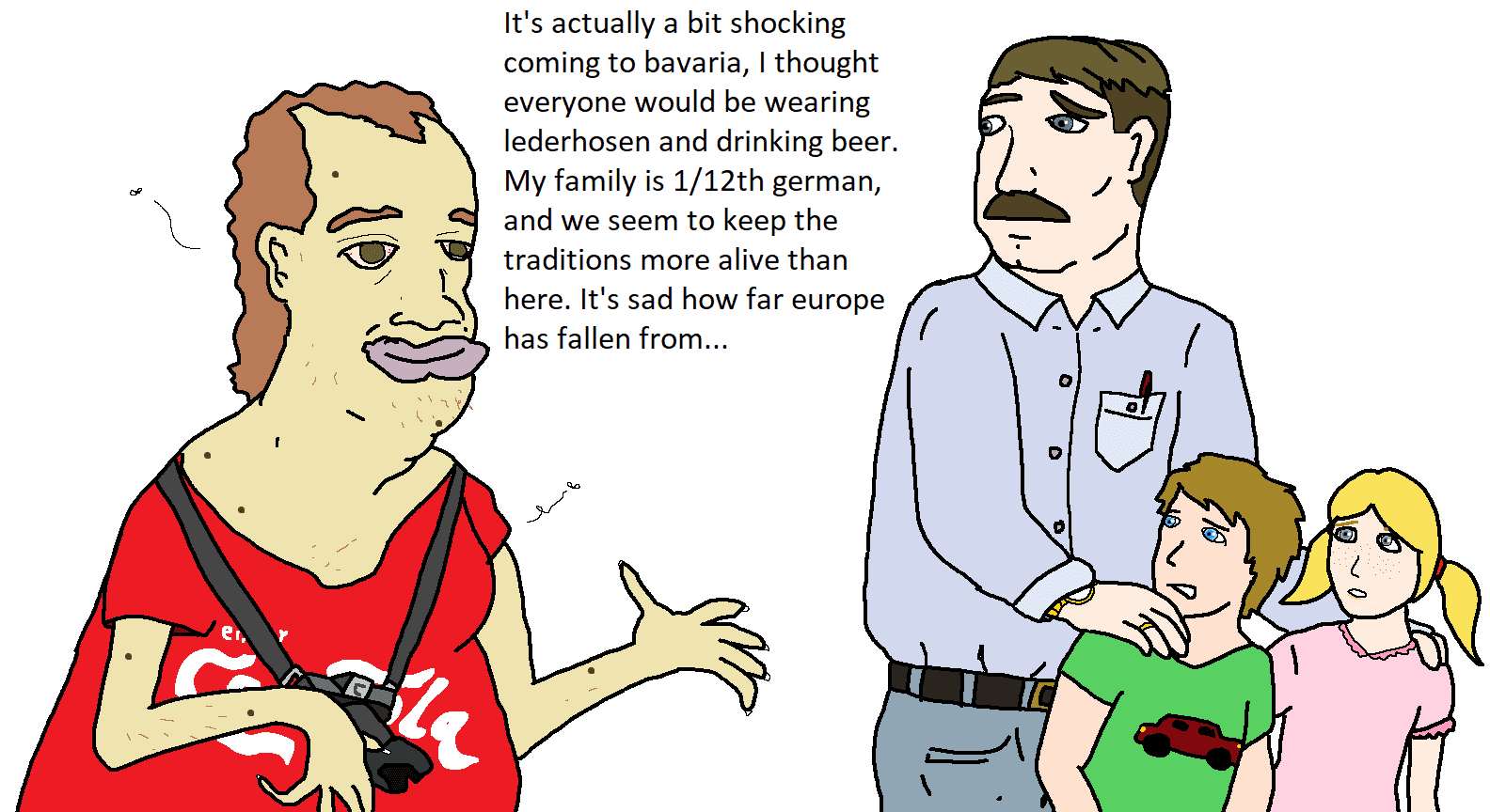 Awkward Foreigner / It's Actually A Bit Shocking Coming To X meme template - Awkward Foreigner