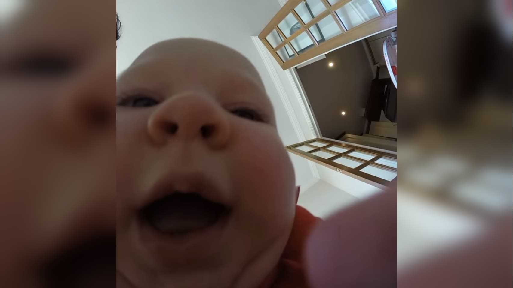 Baby Eats Camera meme template - Baby Eats Camera