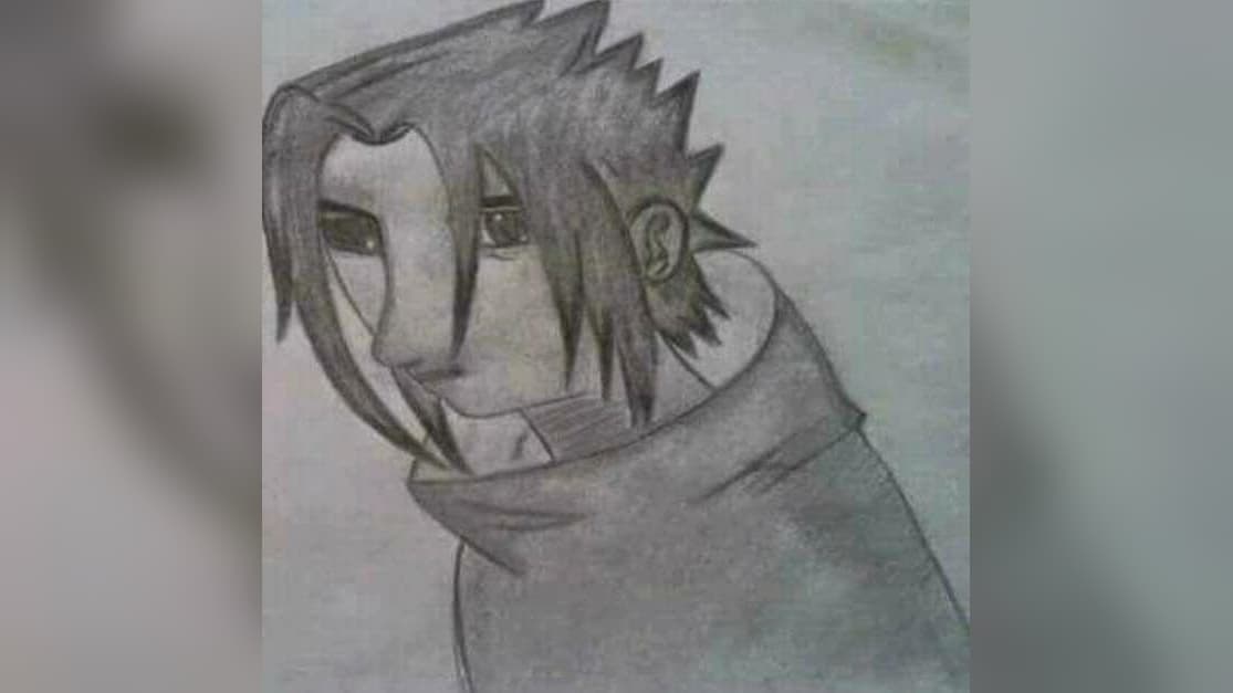 Bad Sasuke Drawing meme template - Bad Sasuke Drawing