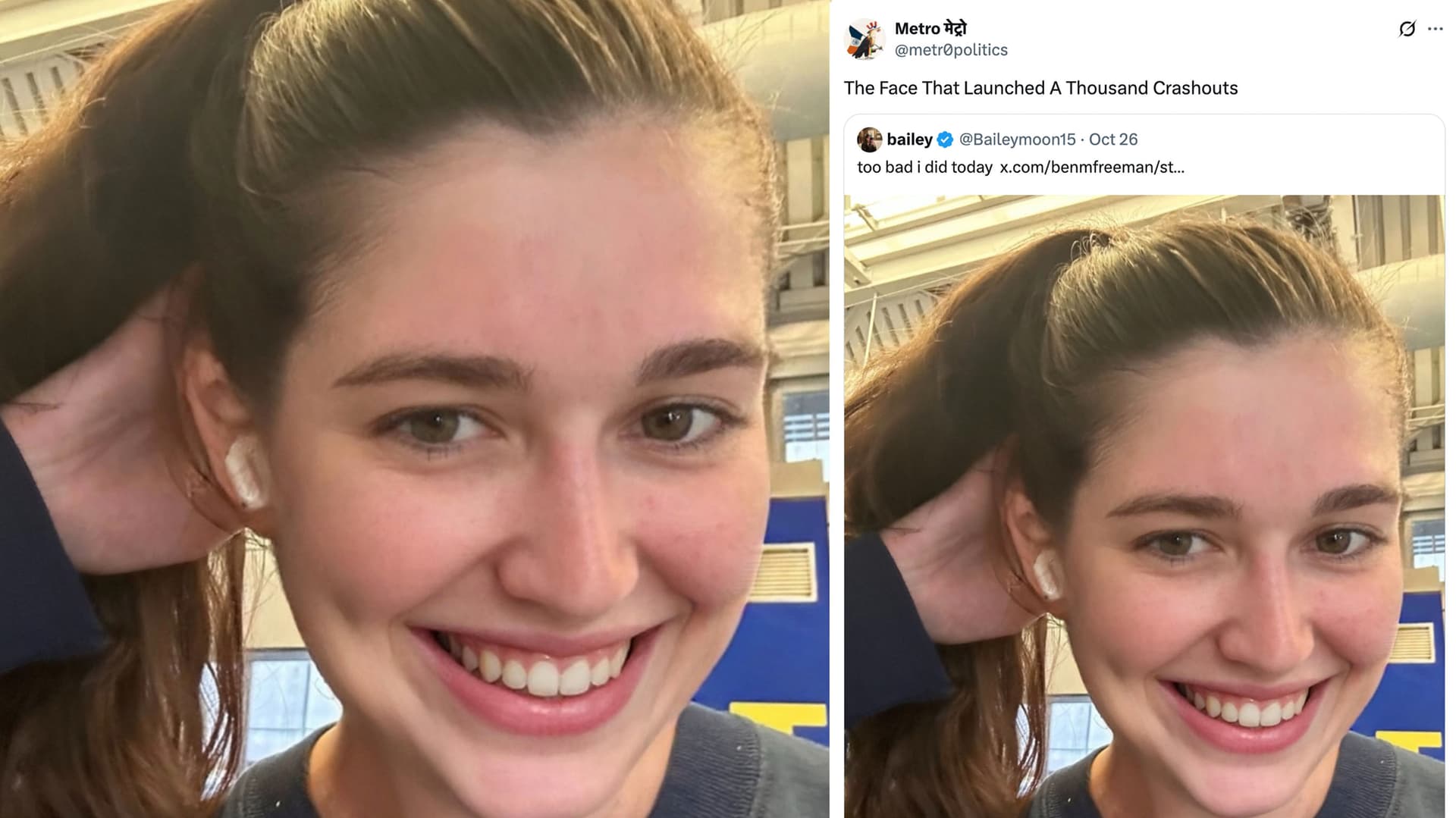 Bailey Moon "Do Not Vote for Zohran Mamdani / Too Bad I Did Today" Quote-Tweet meme template - Bailey Moon