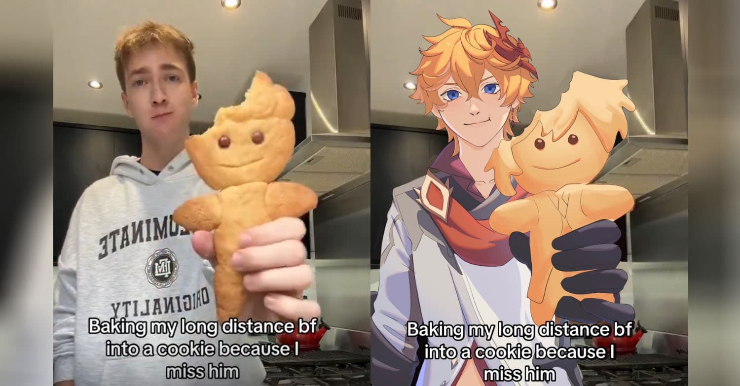 Baking My Long Distance BF Into a Cookie Because I Miss Him meme template - Baking My BF Into A Cookie