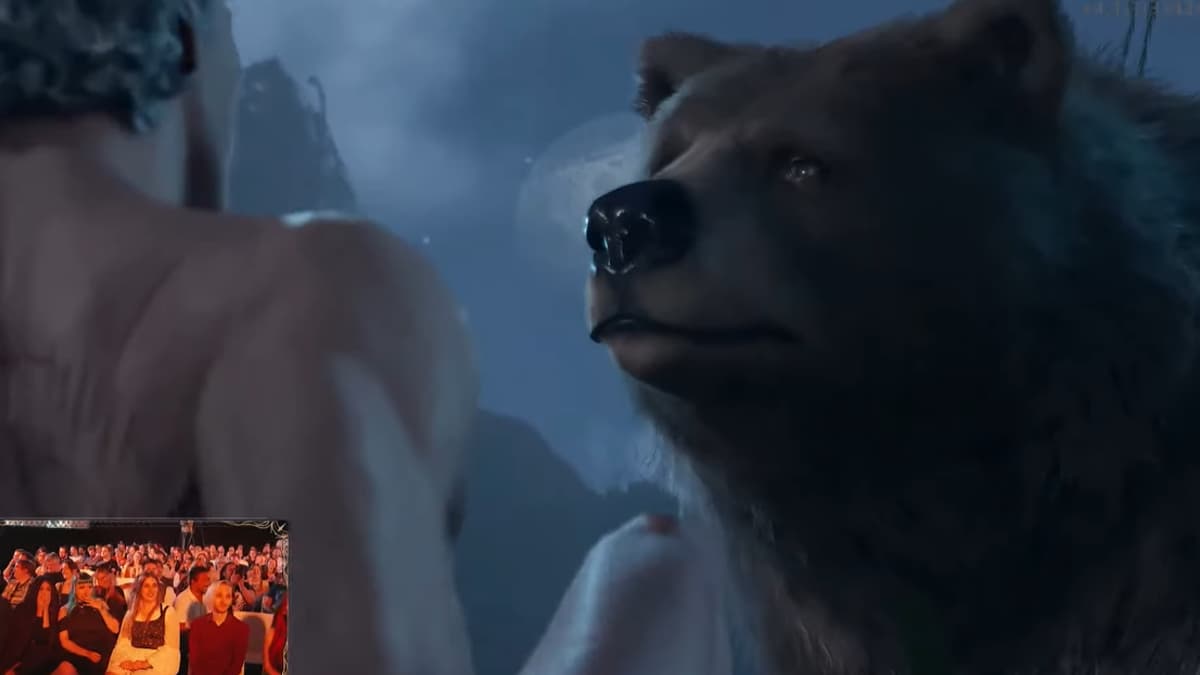 Baldur's Gate 3 Bear Sex Scene meme template - Baldur's Gate 3 Bear