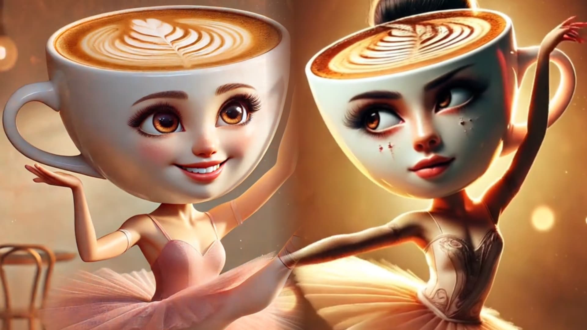 Ballerina Cappuccina (Italian Brainrot) meme template - Ballerina Cappuccina Maker