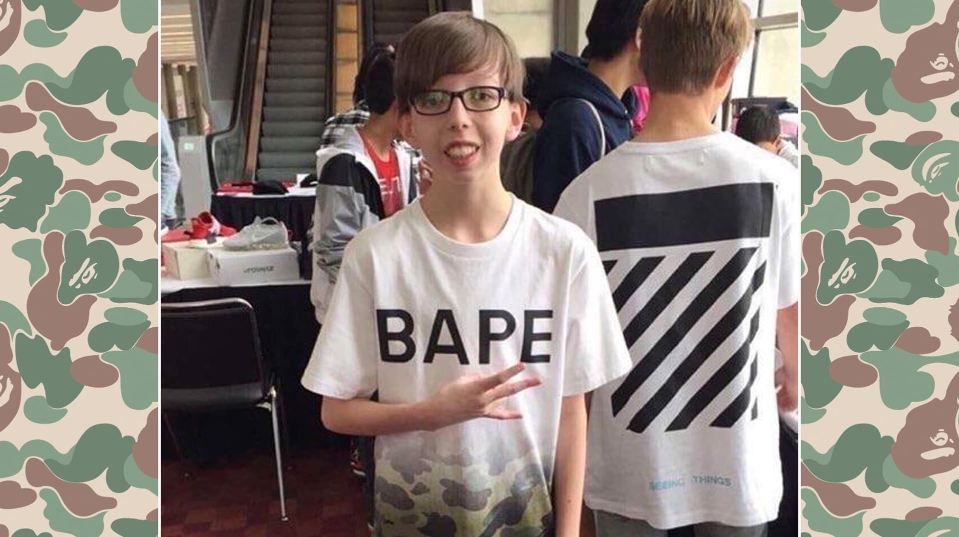 Bape Kid meme template - Bape Kid