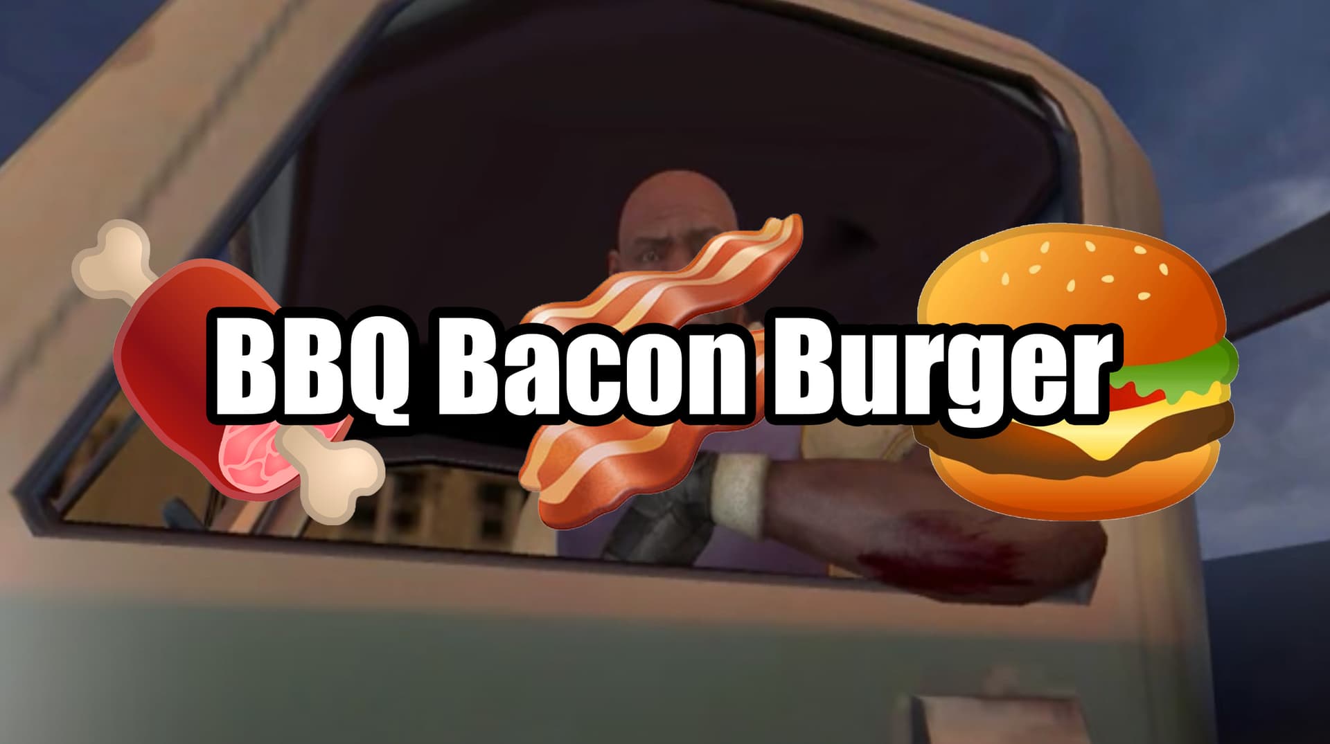 Barbeque Bacon Burger (TikTok Challenge) meme template - Barbeque Bacon Burger