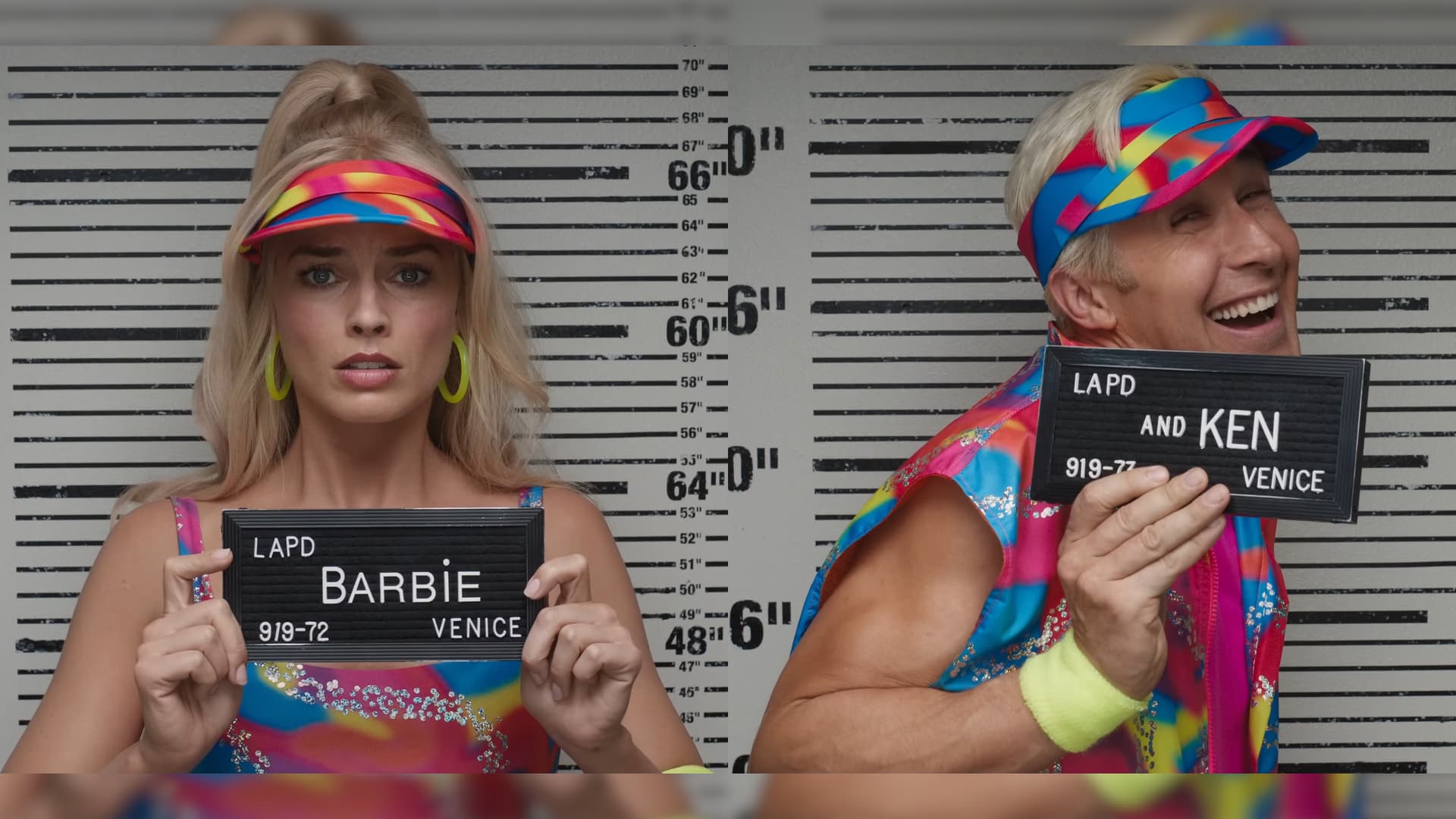 Barbie and Ken Mugshot Redraws meme template - Barbie and Ken Mugshot