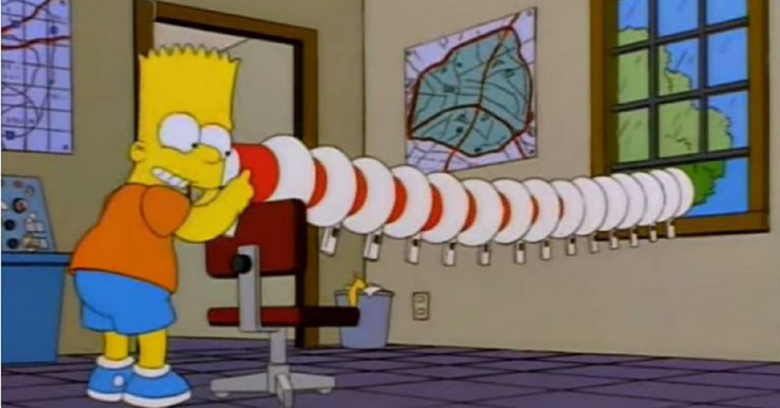 Bart's Testing Megaphones meme template - Bart Testing Megaphones