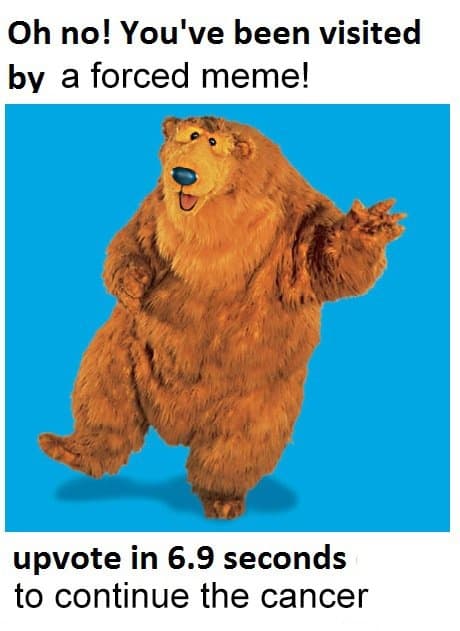 Bear In The Big Blue House meme template - Bear In The Big Blue House