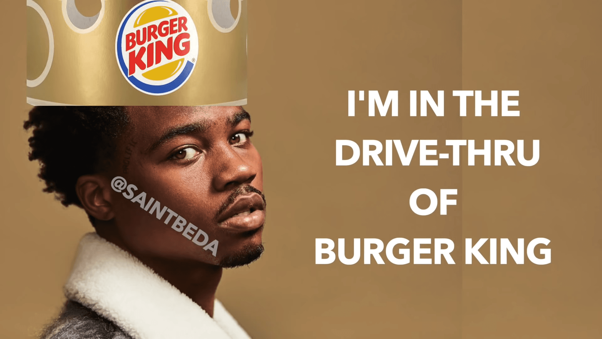 BeDa - Drive-Thru of Burger King meme template - BeDa Burger King