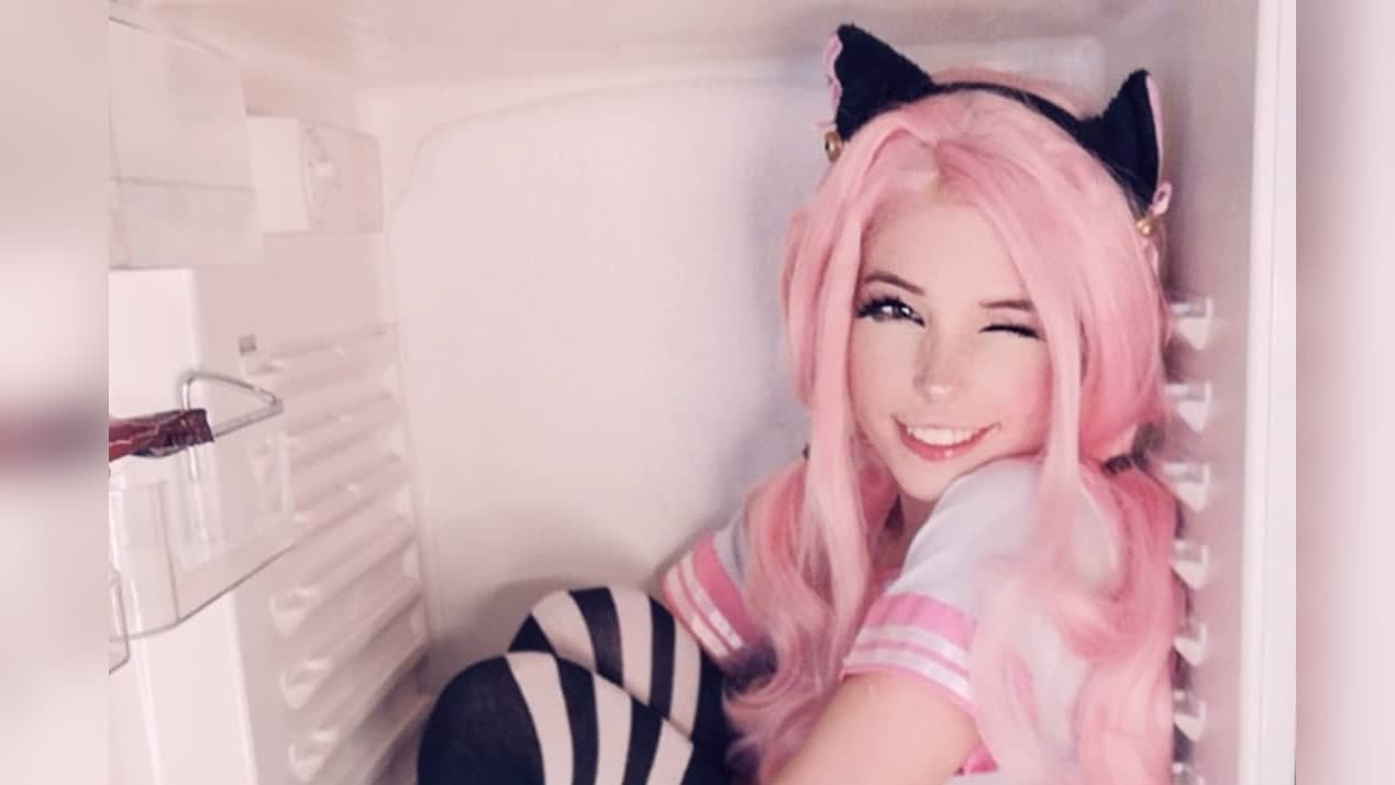 Belle Delphine in a Fridge meme template - Belle Delphine Fridge