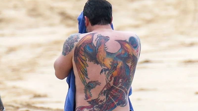 Ben Affleck's Back Tattoo meme template - Ben Affleck Back Tattoo