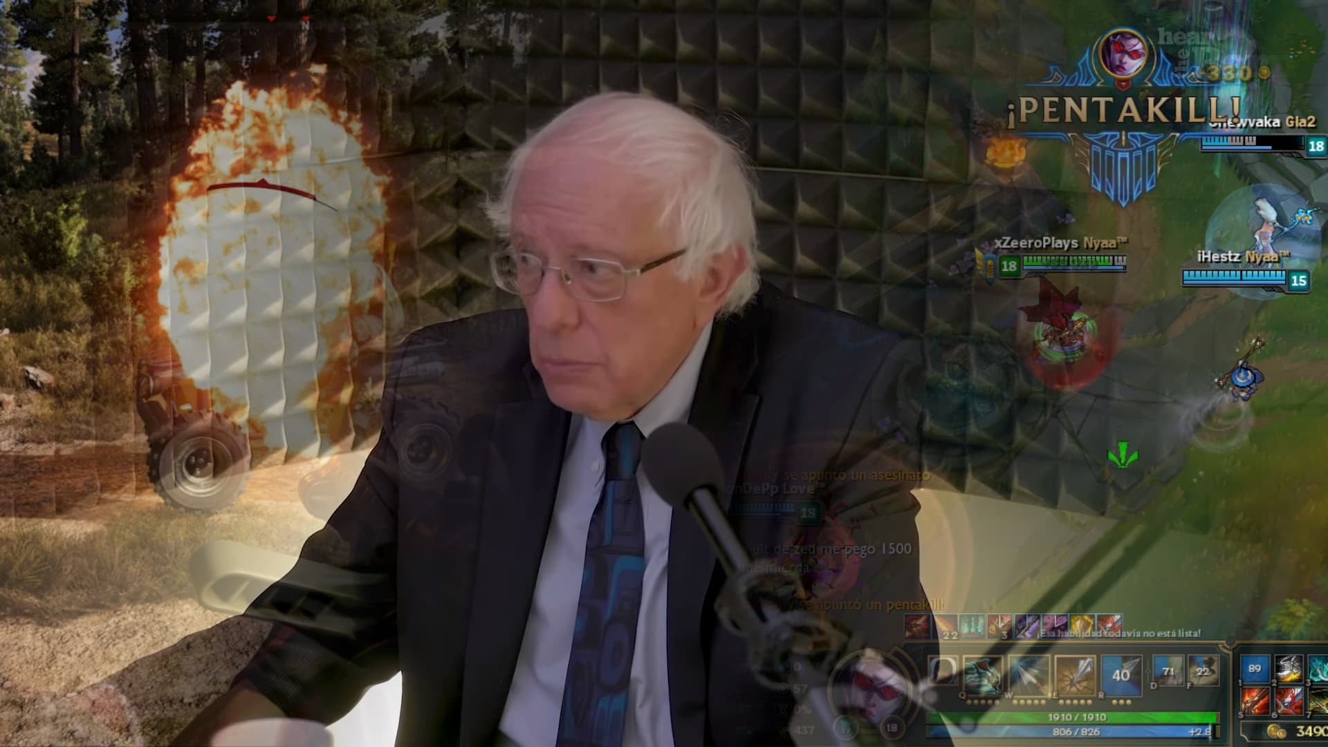 Bernie Sanders' Twitch Channel meme template - Bernie Sanders Twitch