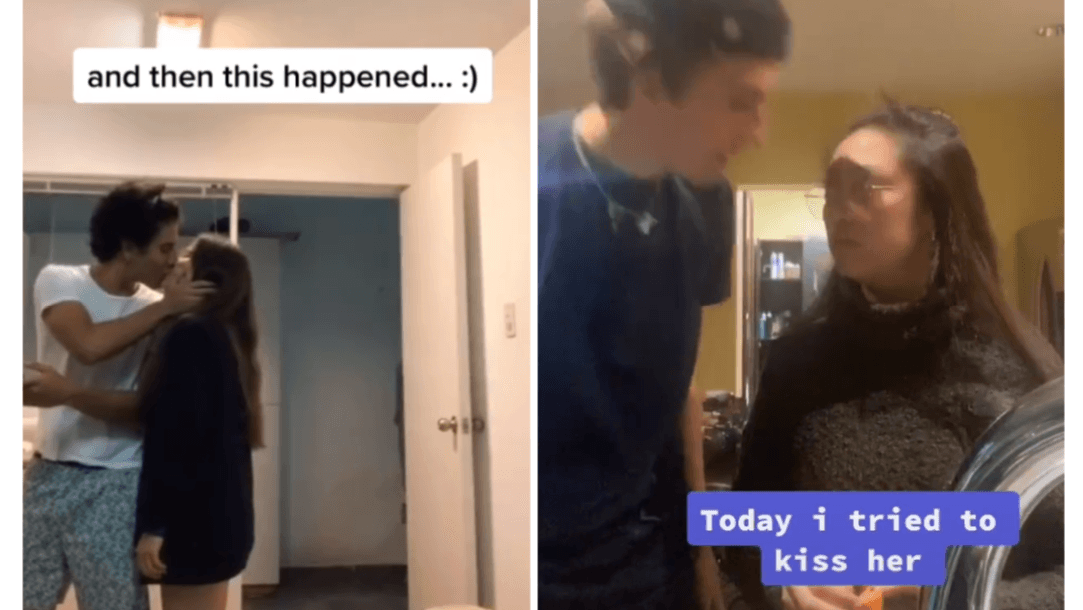 Best Friend Kiss Challenge meme template - Best Friend Kiss Challenge