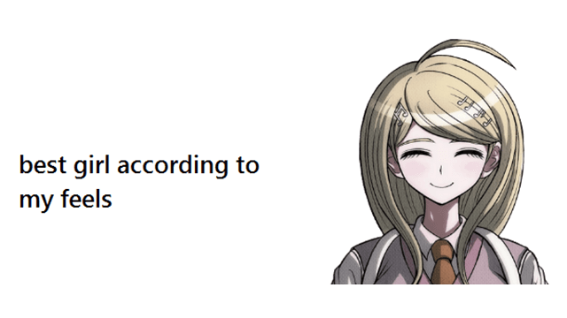 Best Girl According To... meme template - Best Girl According To