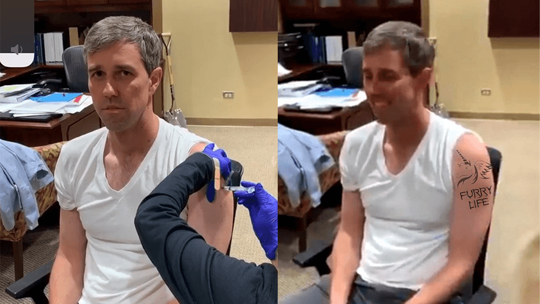 Beto Gets a Shot meme template - Beto Gets a Shot